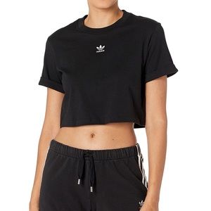 NWOT Adidas Logo Crop Tee
